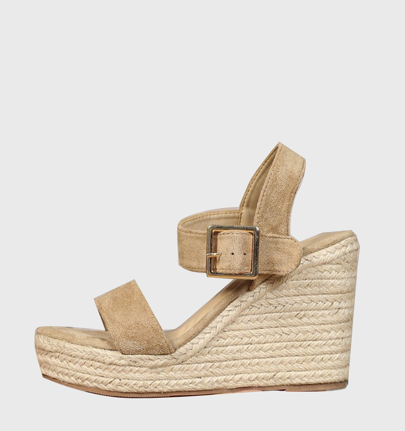 Wedge Espadrille Women - LIHUAMAO Pumps mit Jute-Außensohle für Damen,