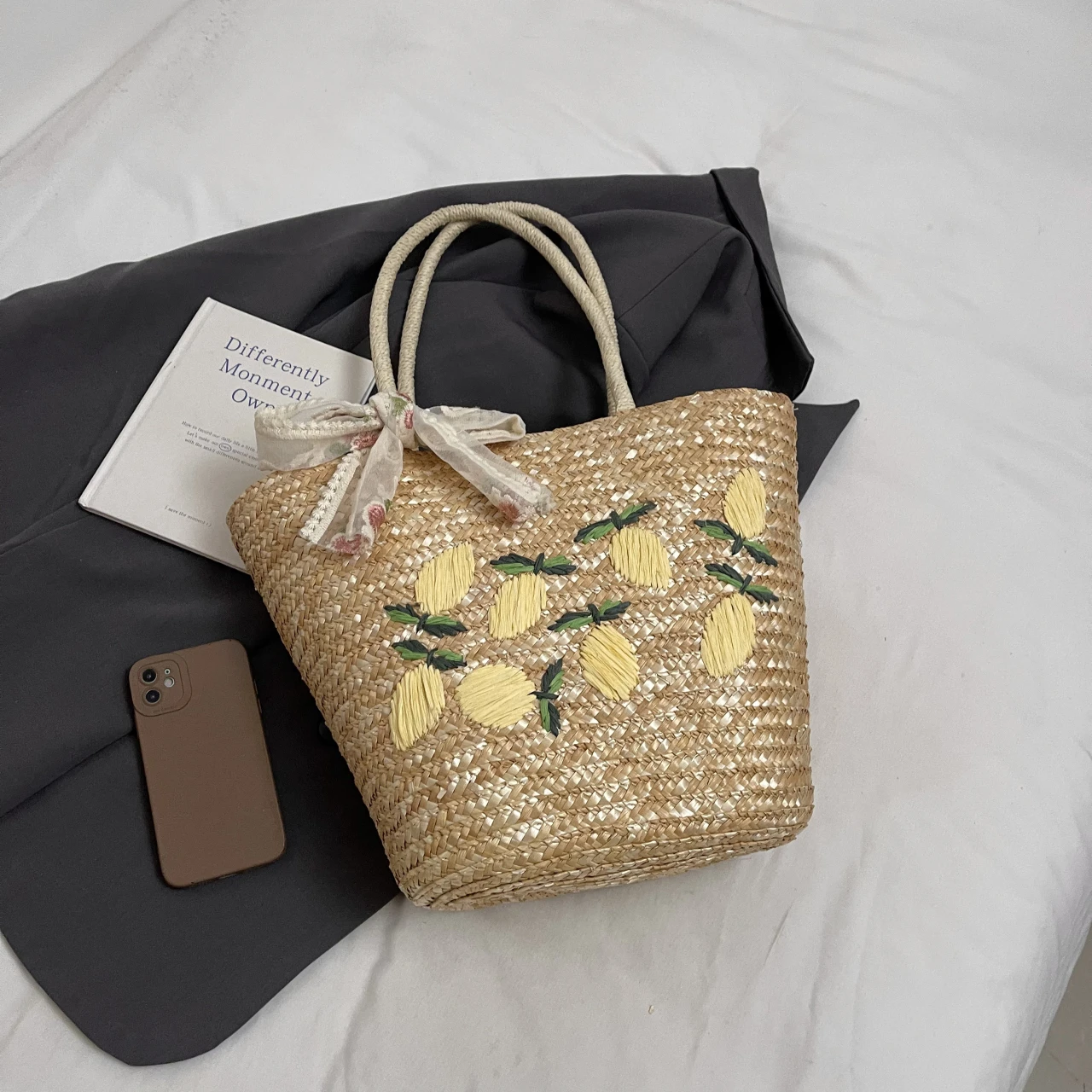 Große Kapazität Strand Umhänge – Crochet Bag Raffia Bewertung und Preis