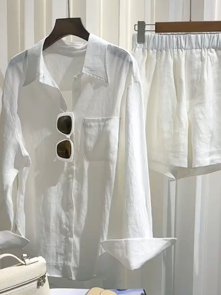 Sommer-Leinenhemd-Set für Dame – Linen Pant Wide Bewertung und Preis