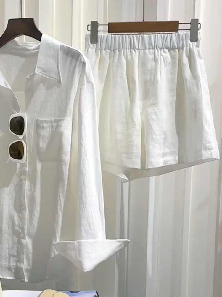 Sommer-Leinenhemd-Set für Dame – Linen Pant Wide Bewertung und Preis
