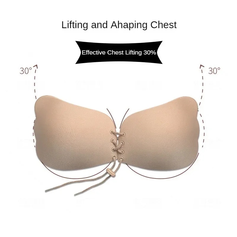 Unsichtbarer trägerloser Klebe – Bralette Triangle Set Bewertung und Preis