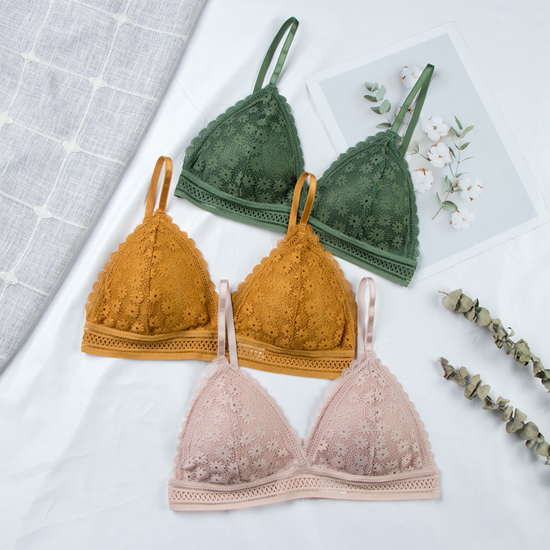 Sexy Floral Spitze Bh Top Für  – Bralette Triangle Set Bewertung und Preis