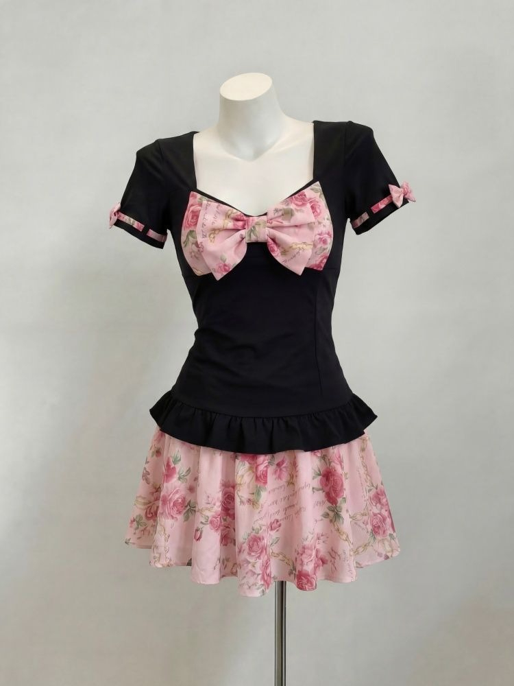 Damen Süßes Blumenmuster Zweit – Romper Floral Print Bewertung und Preis