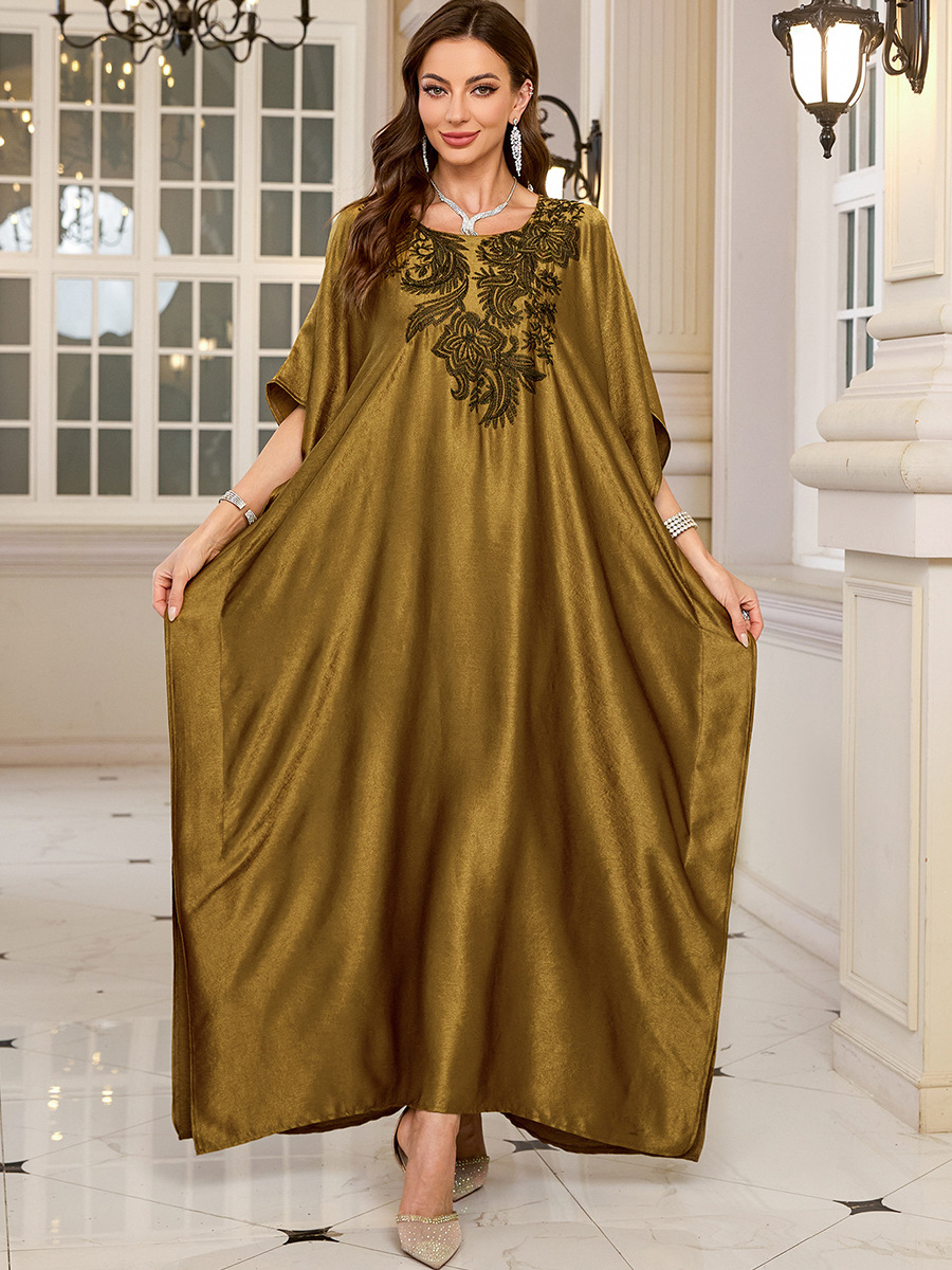Damen Bestickte Lange Kaftane  – Cover Up Kaftan Bewertung und Preis